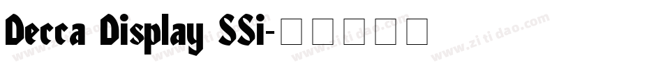 Decca Display SSi字体转换